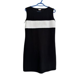 Little Black Dress with White Accent, Size Large